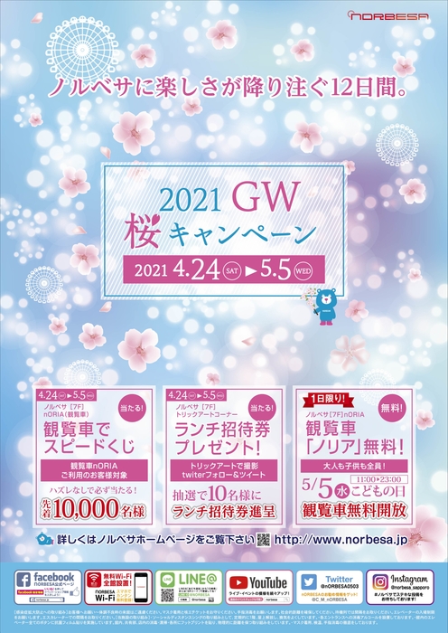 4/24~5/5『ノルベサ桜キャンペーン』