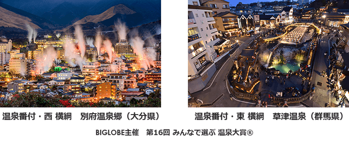 別府温泉郷・草津温泉