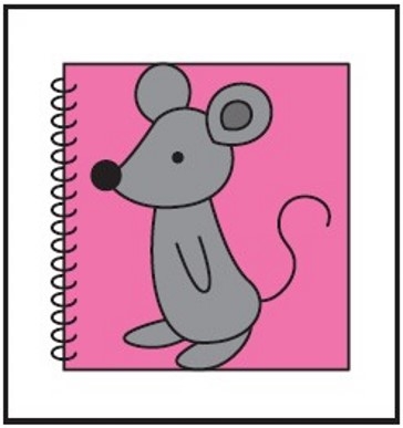 英単語ギャグ:絵のマウスは巨大だ イラスト ©石黒明子