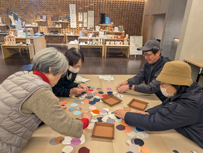 丹後ちりめんくるみボタンワークショップ2