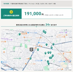 【直近1ヶ月での利用者数100件突破！！】 “第三者オピニオン”の不動産査定ツール