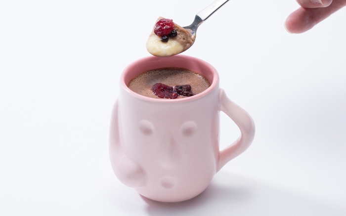 ピンクはにわ(チョコクリーム＆ラズベリー)