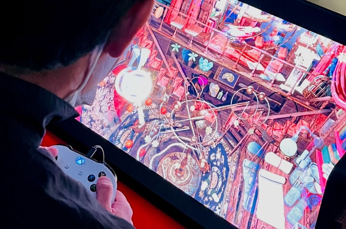 昨年の卒業・修了制作展の様子 ゲーム学科2