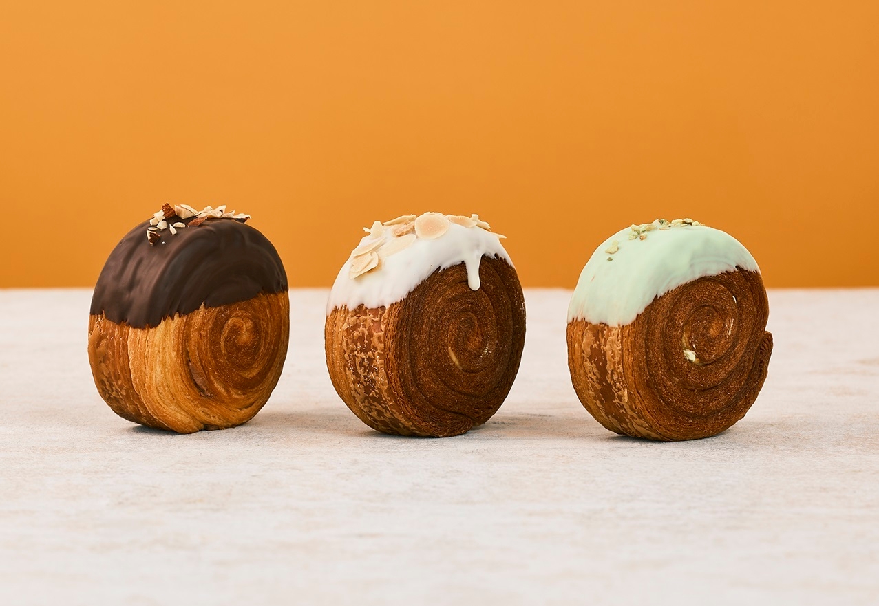 <ブール アンジュ>デニッシュロール(カスタードロール、チョコロール、ピスタチオロール)