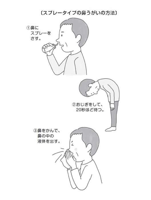 気軽に使えるスプレーの「鼻うがい」も