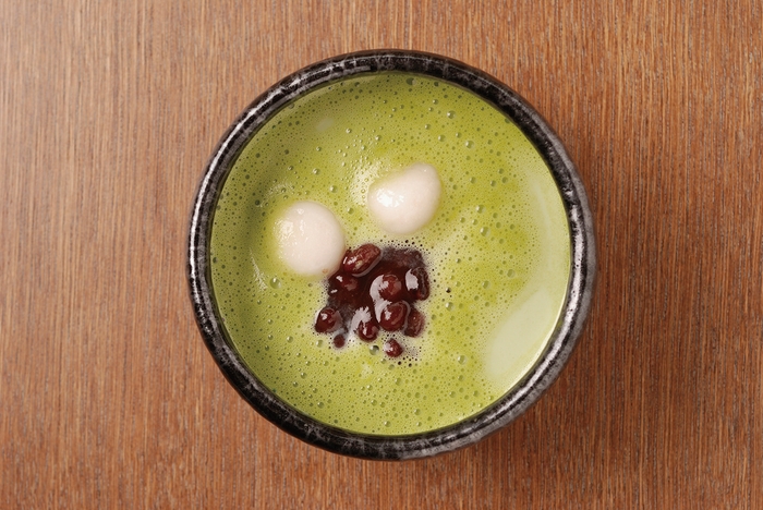 人気ドリンクの「白玉・あずき 抹茶オーレ」