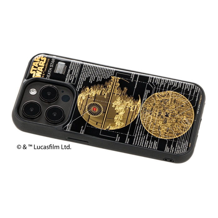 FLASH DEATH STAR 基板アート iPhone 15Pro ケース ななめ