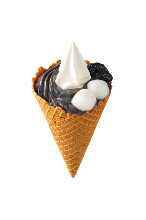 ワッフルソフトクリーム 黒ごま 単品画像