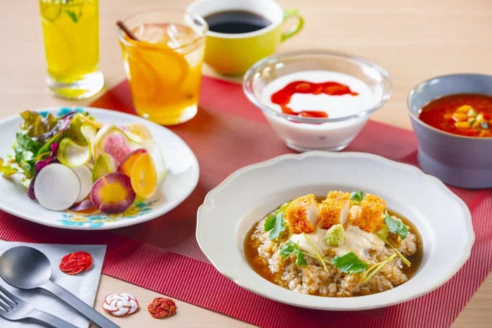 棒茶と生麩のリゾット イメージ