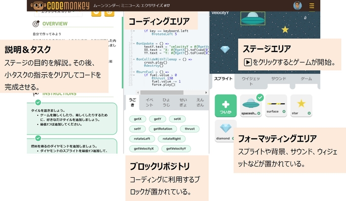 教材例:物理エンジンを使ったゲームを作成