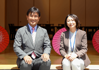 一般財団法人八王子市まちづくり公社 事業課 主査 橋本 茂氏(左)と、同課主任 櫻井佳南子氏
