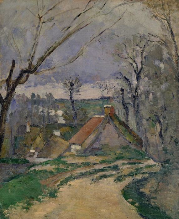 ポール・セザンヌ《オーヴェール=シュル=オワーズの藁葺きの家》1872-73年 ポーラ美術館蔵