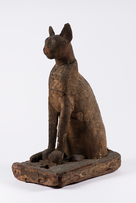 《ネコの棺とミイラ》前664～前332年　ブルックリン博物館蔵　Photo：Brooklyn Museum