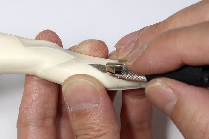 <スジボリ後の溝修正2>