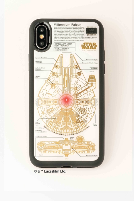 FLASH M-FALCON 基板アート iPhone Xケース 白