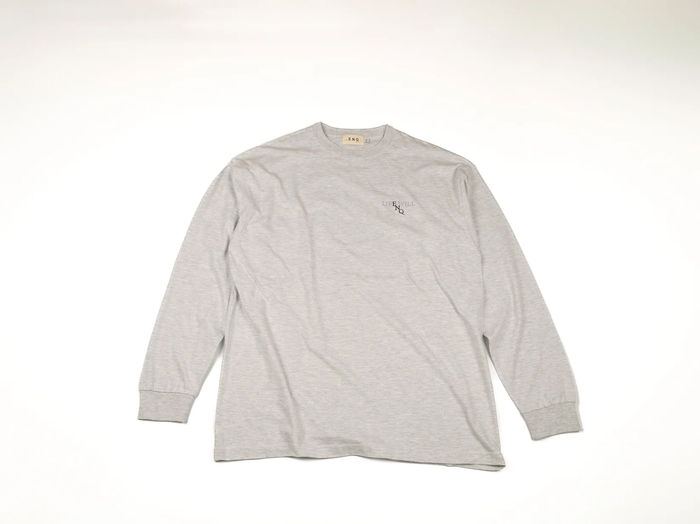 ENQ LOGO LONG T-SHIRTS 01“ASH GRAY”