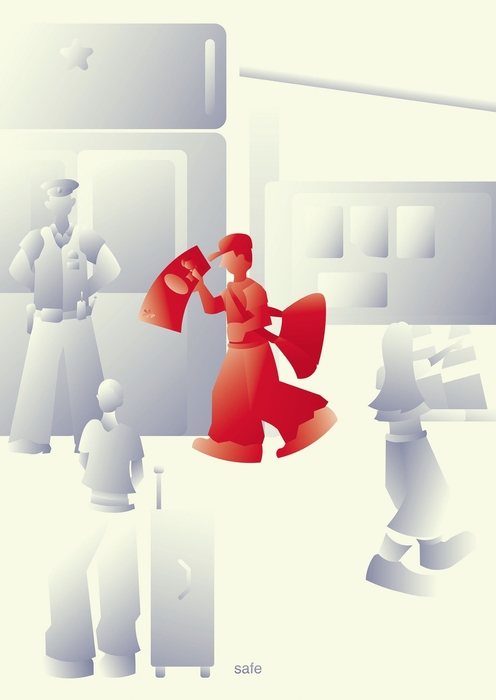 東京デザインプレックス研究所賞受賞作品：「安全な国。日本。」(3)芸術学部 デザイン学科2年松本 紗良