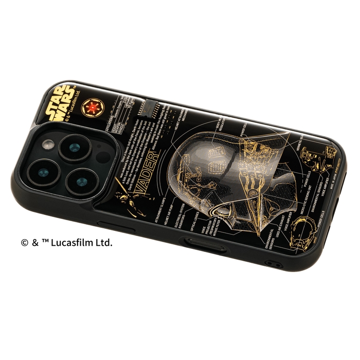 FLASH Darth Vader 基板アート iPhone 16Pro ケース　ななめ