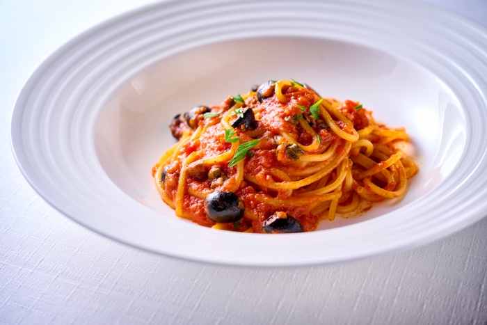 ▲淡路トマトのプッタネスカ