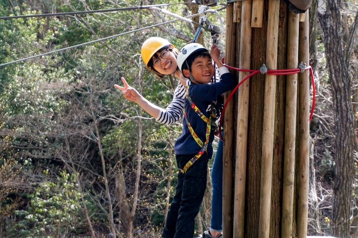 森のなかで体を動かすことは気持ちいいの一言!