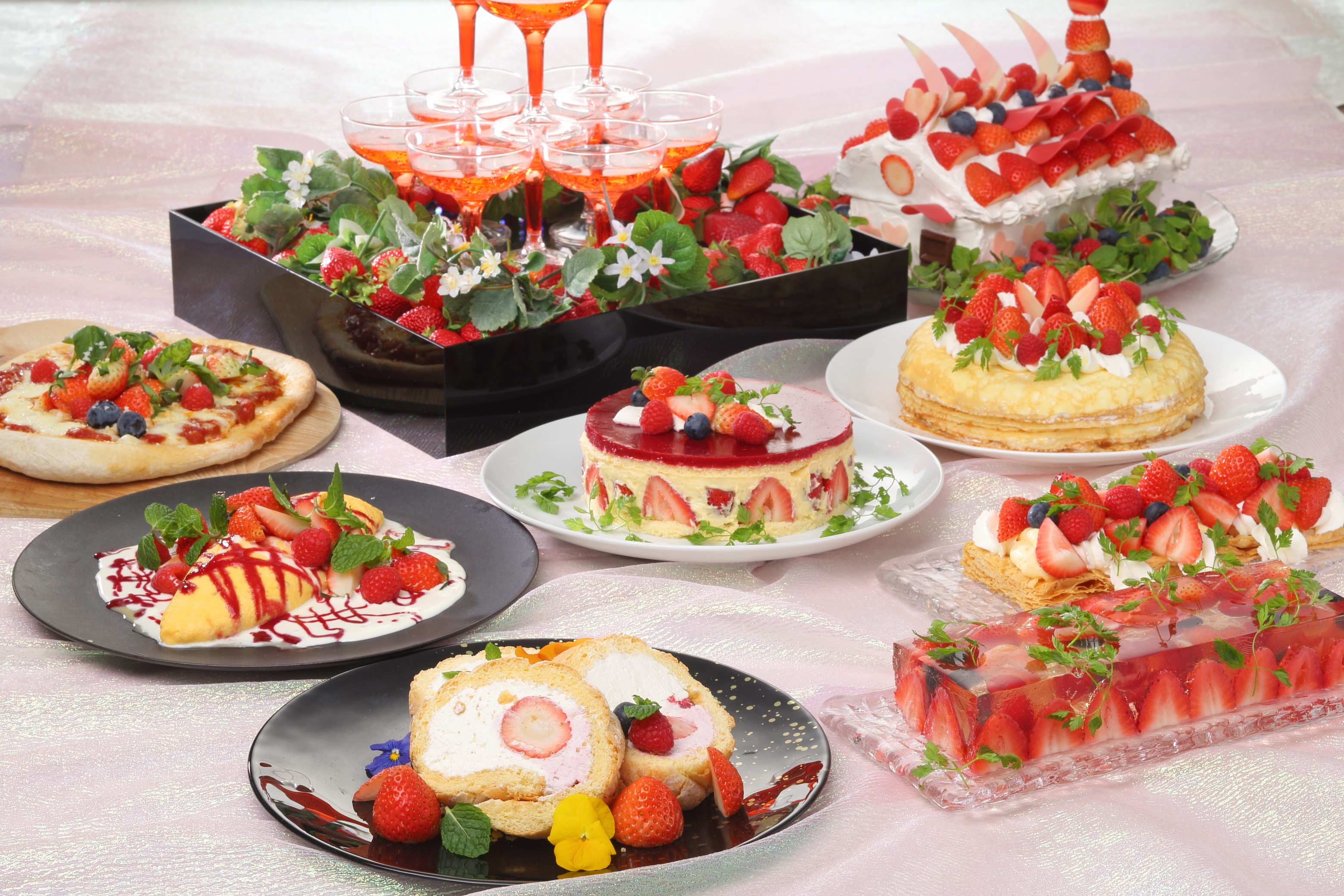 いちごブッフェメニュー(イメージ)