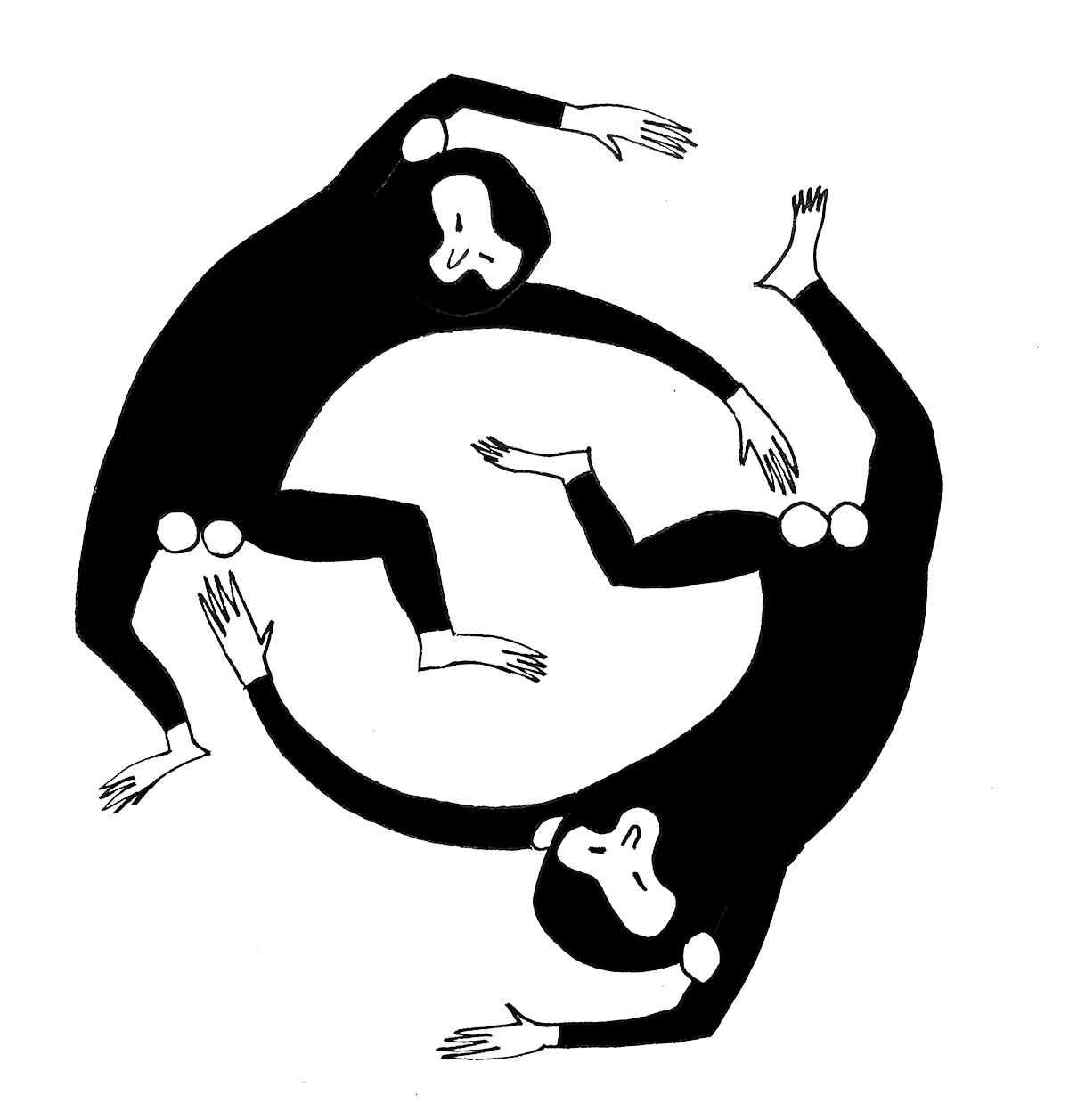 金玉を握り合う