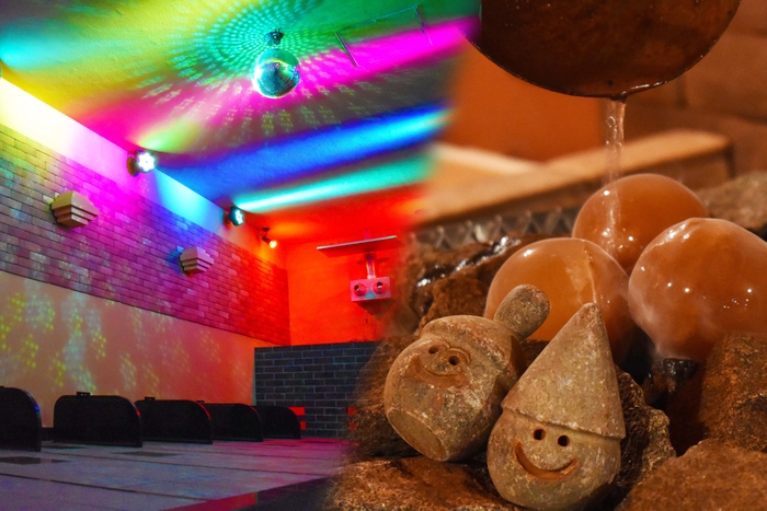 岩盤浴熱響の間&蒸香の間