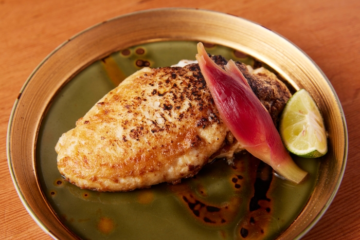 季節限定!虎フグ白子焼き