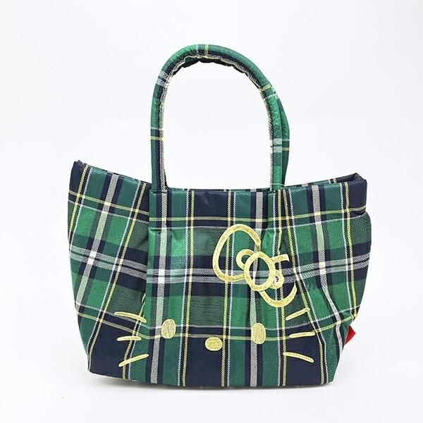 サンリオのハローキティ×ルートートのチェックトート