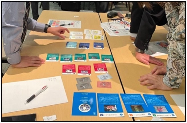 カードを使ったワークの様子