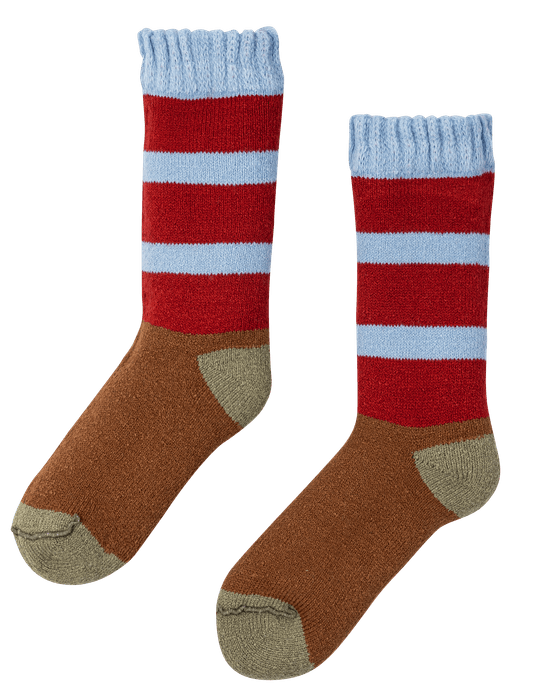 裏返しても着用可能なリバーシブルソックス