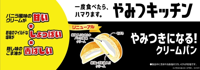 やみつきになる!クリームパン販促物(画像はイメージです。)