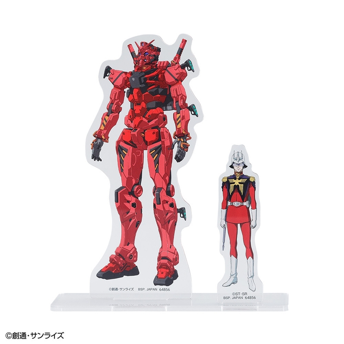 C賞:シャア&赤いガンダム ビジュアルスタンド