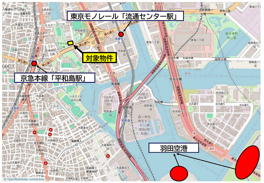 対象物件 位置図