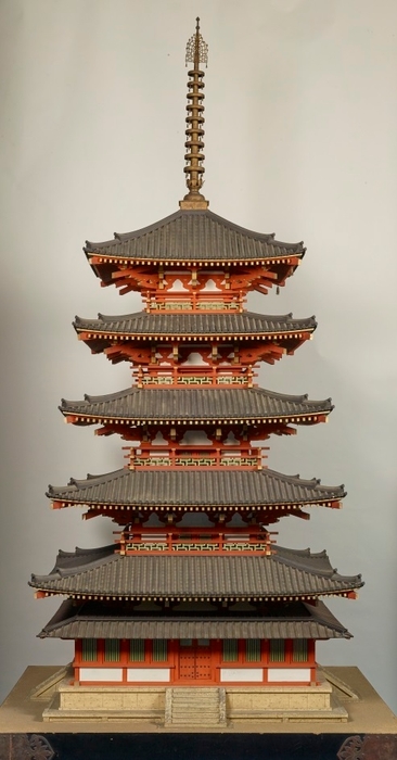 法隆寺五重塔模型 昭和7年(1932) 東京国立博物館蔵