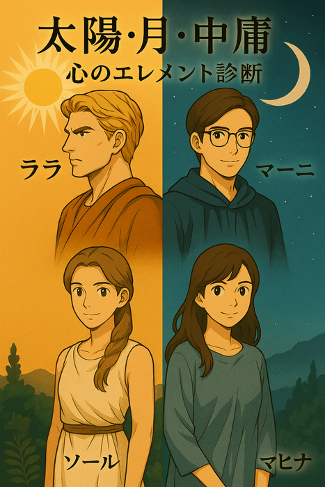 太陽・月・中庸　心のエレメント診断