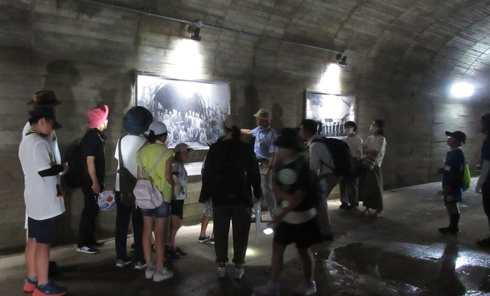 回天運搬用トンネル跡見学