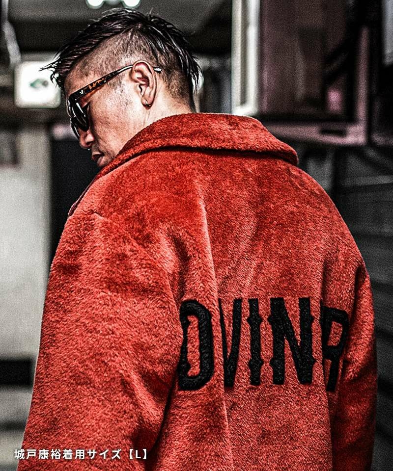 Classic Back Logo Fur Jacket(レッド)