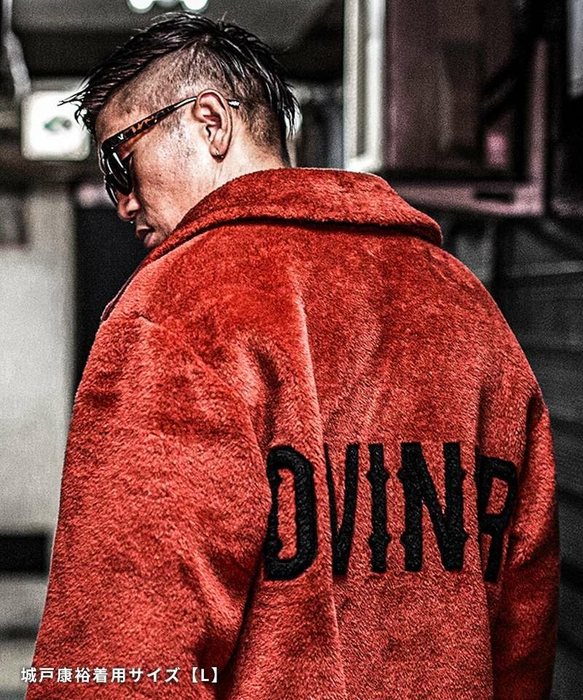 Classic Back Logo Fur Jacket(レッド)