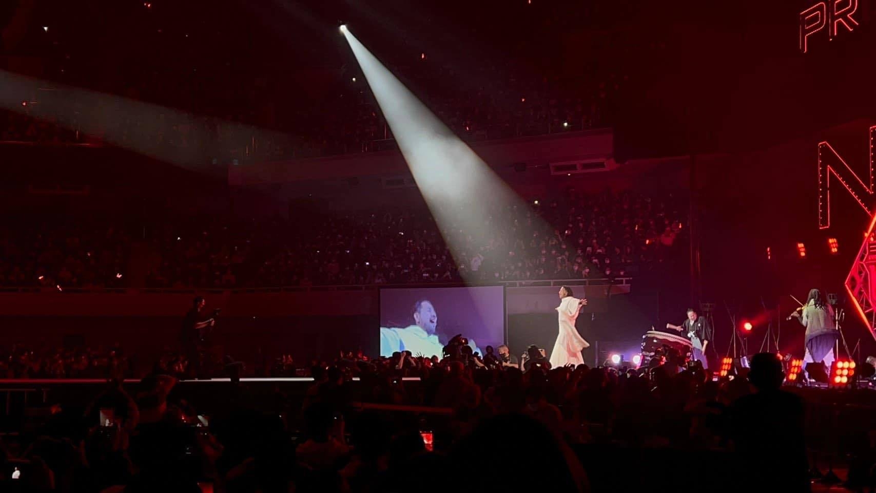 日本武道館 グレート・ムタvsWWE中邑真輔 オープニング演奏
