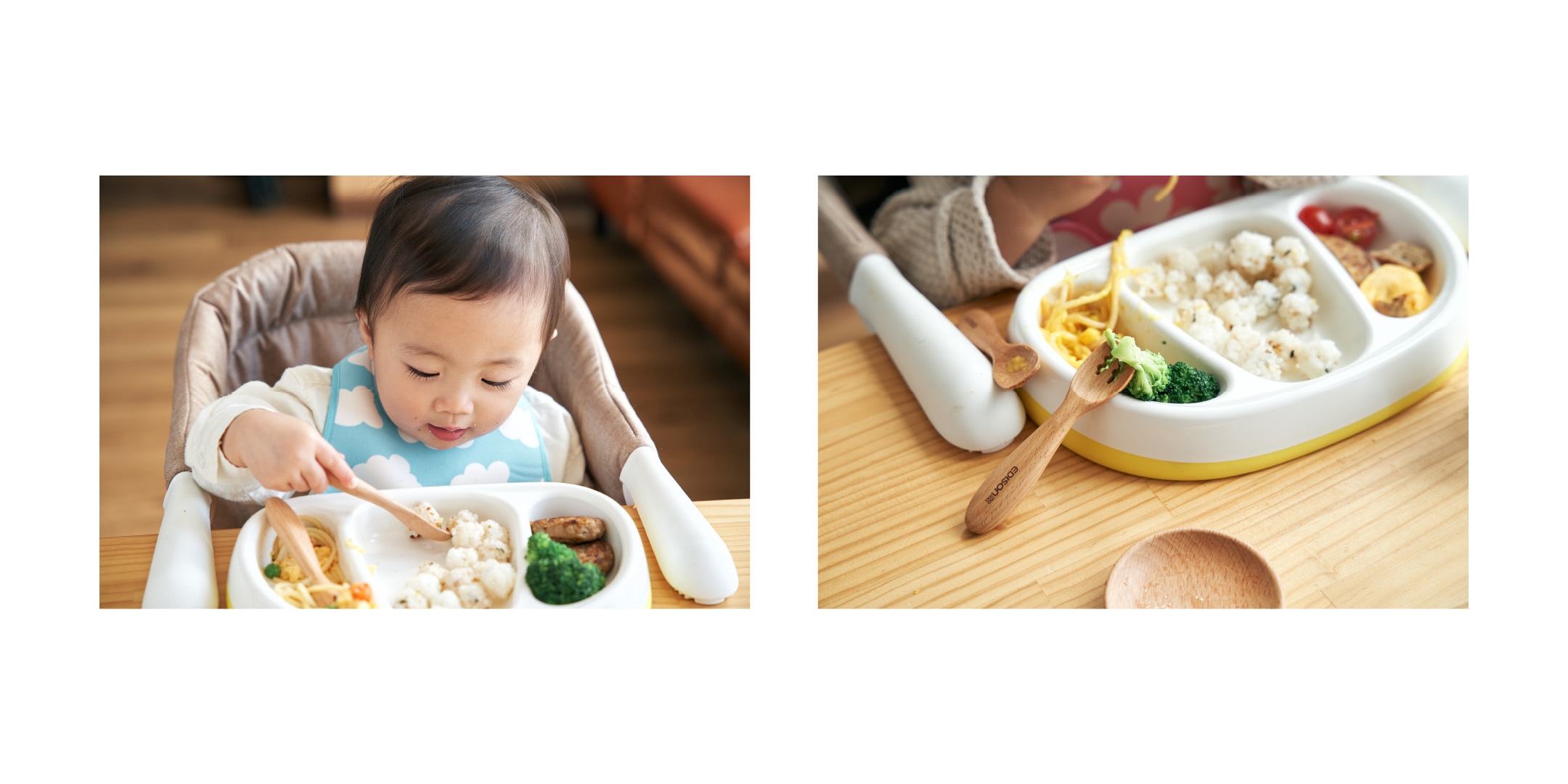 お皿にフィット 具材が落ちにくい