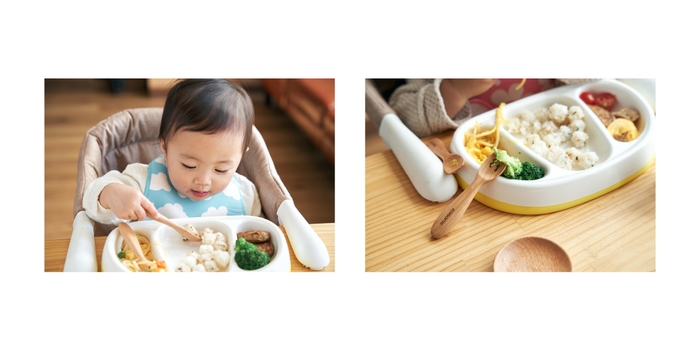 お皿にフィット 具材が落ちにくい