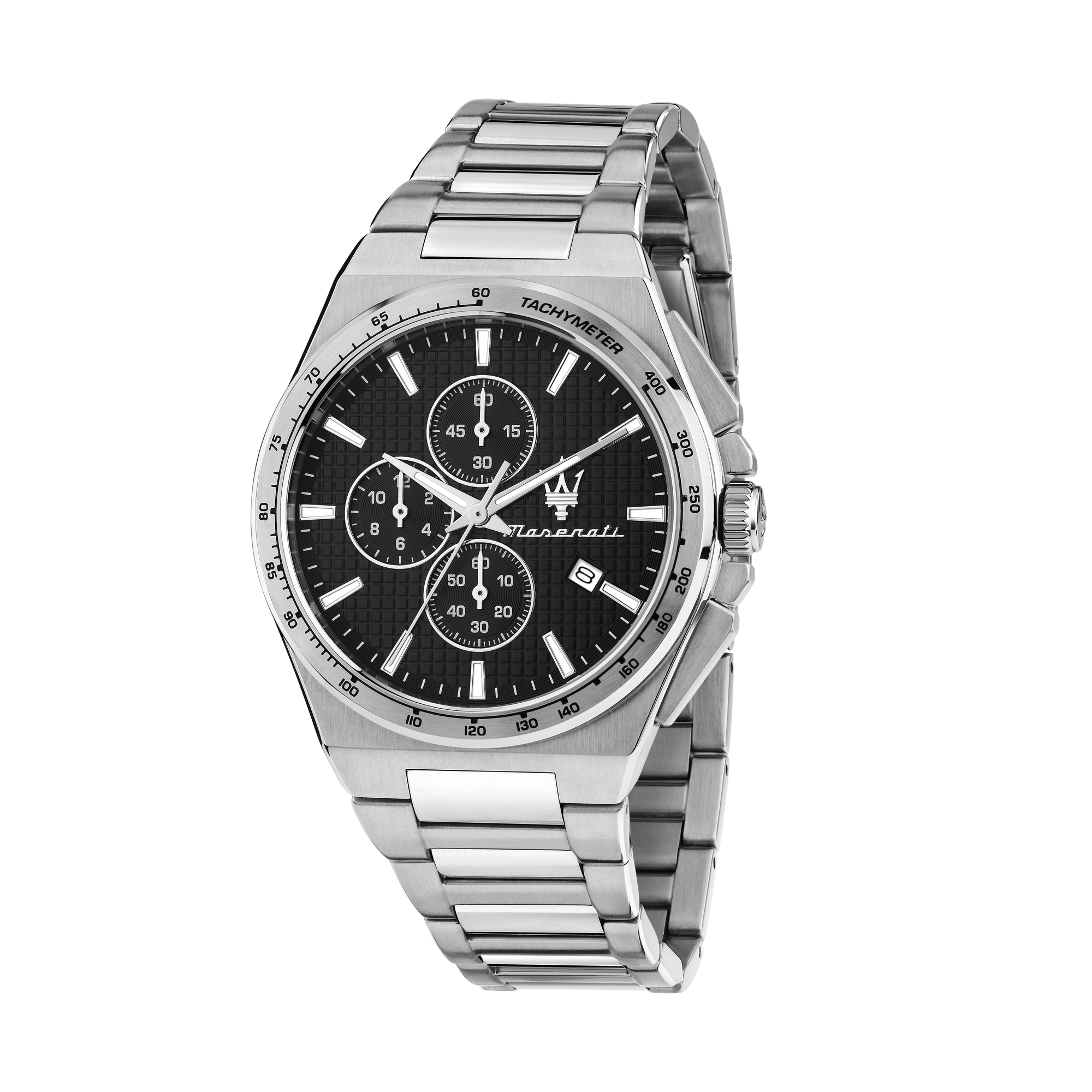 41MM CHRO BLK DIA SS BR