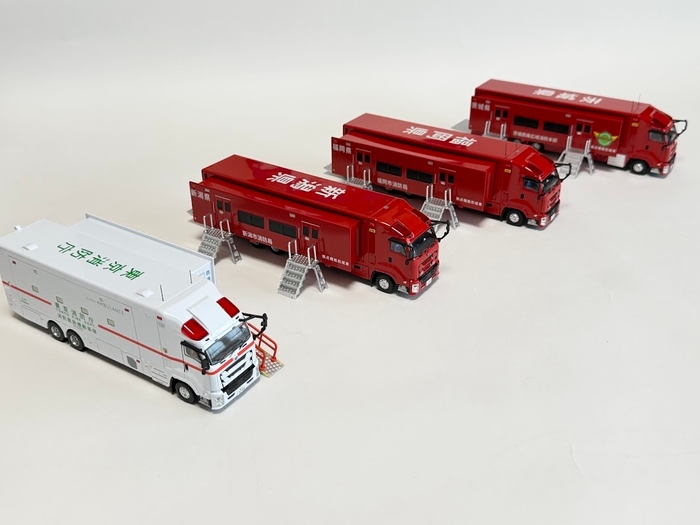 今回発売の大型消防車・救急車のラインナップ