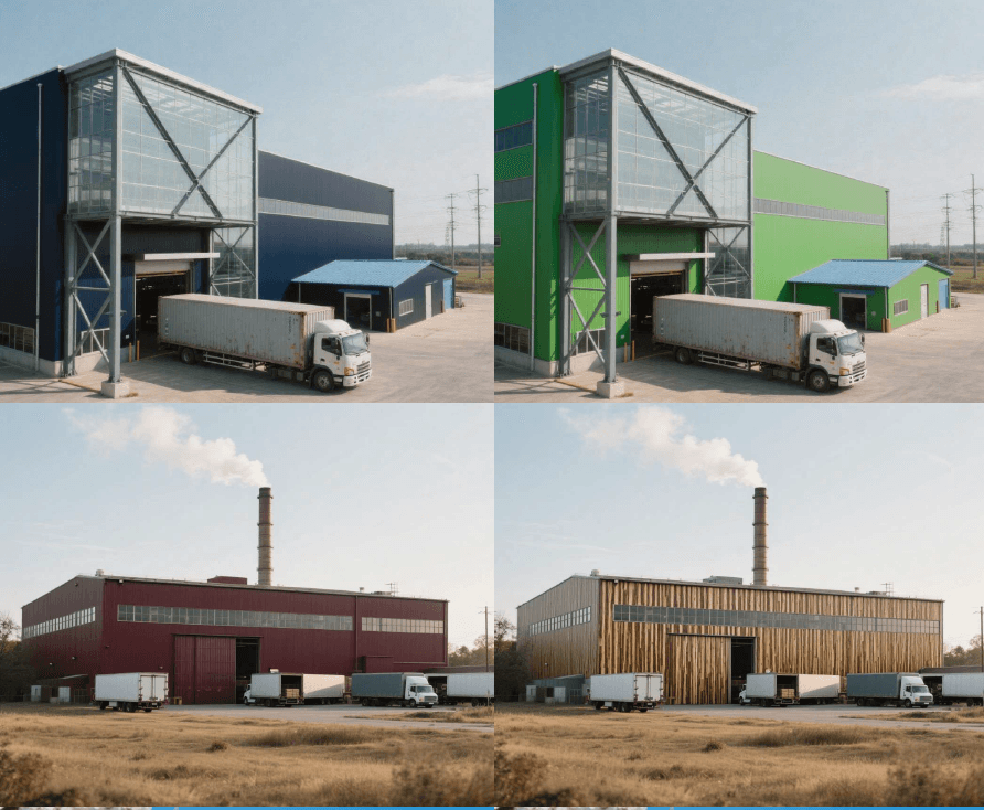 企業カラーや風致地区でも