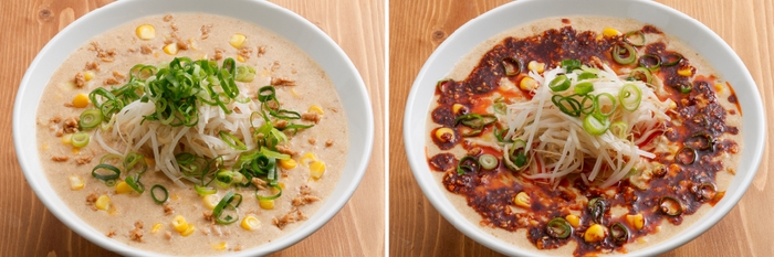 ヴィーガン　味噌らーめんとヴィーガン　スパイシー味噌らーめん