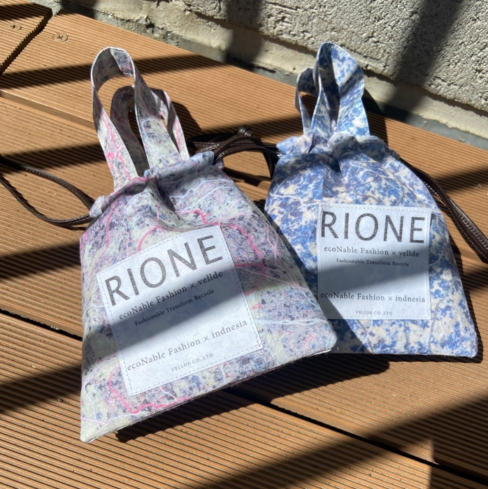 Indonesia×JAPAN　　RIONE ミニ巾着バッグ