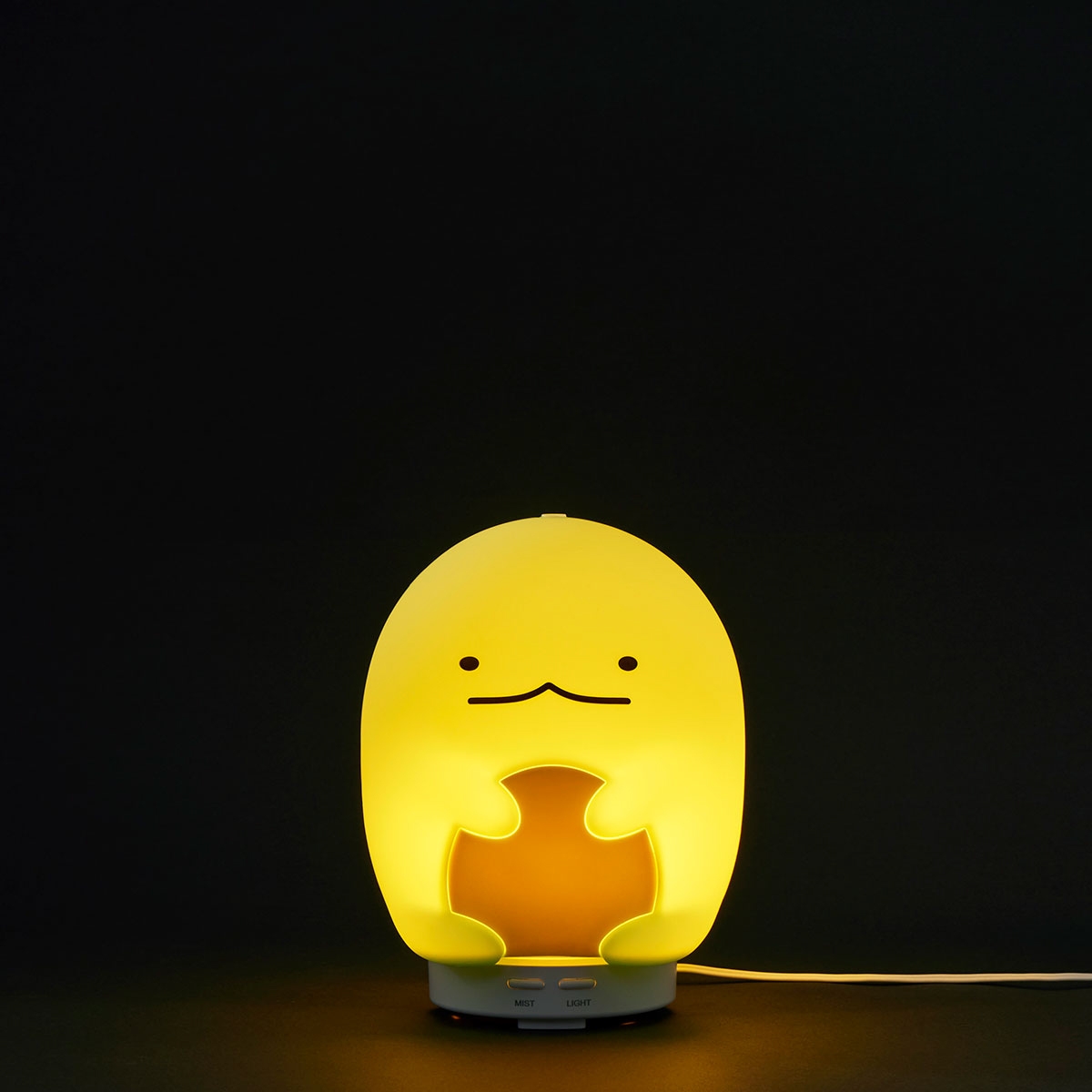 すみっコぐらし ルームライト加湿器 とかげ(ルームライトモード イメージ)