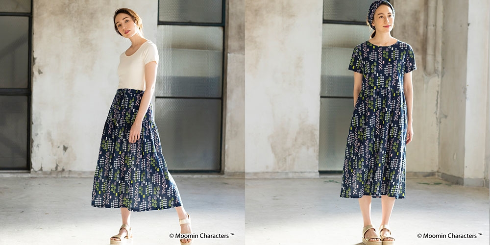 フラワー&リトルミイ スカート・ワンピース