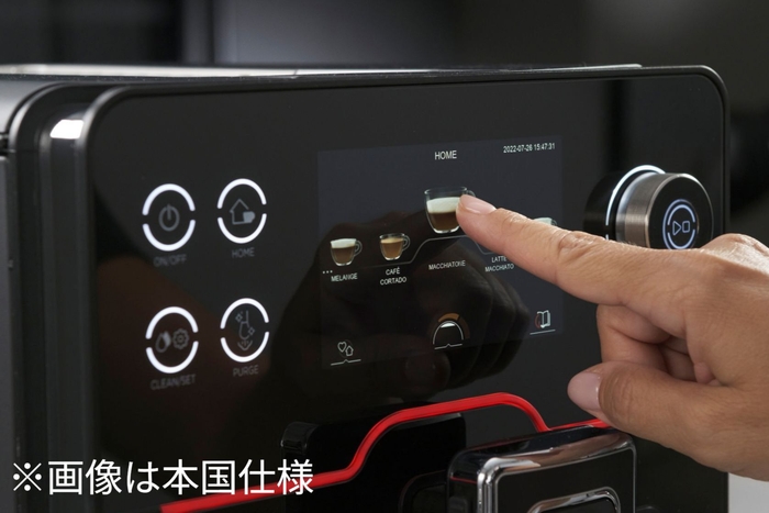 日本語対応タッチパネルで直感的な操作性を実現